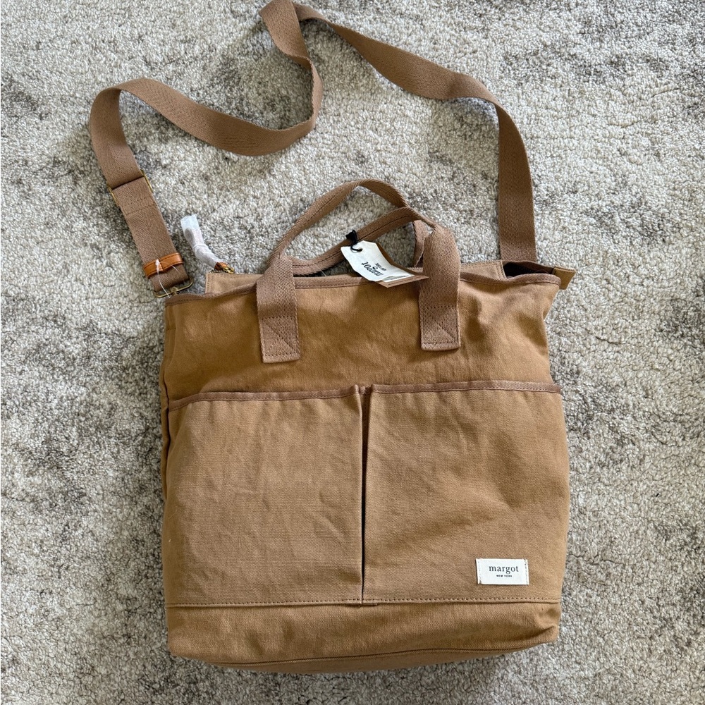 Margot Brown Canvas Blair tote bag